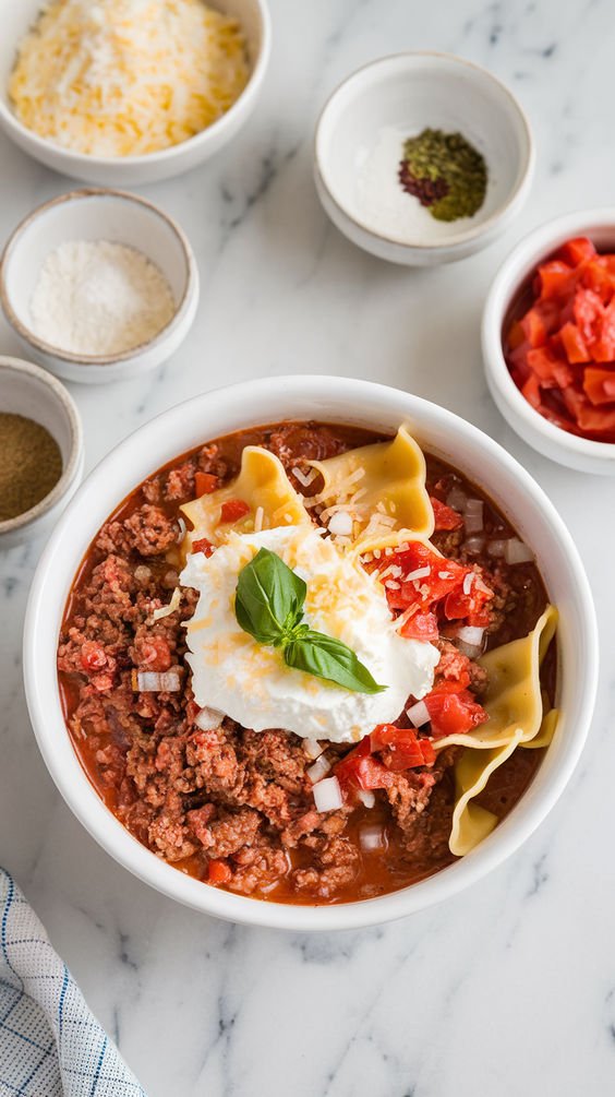 Lasagna Soup